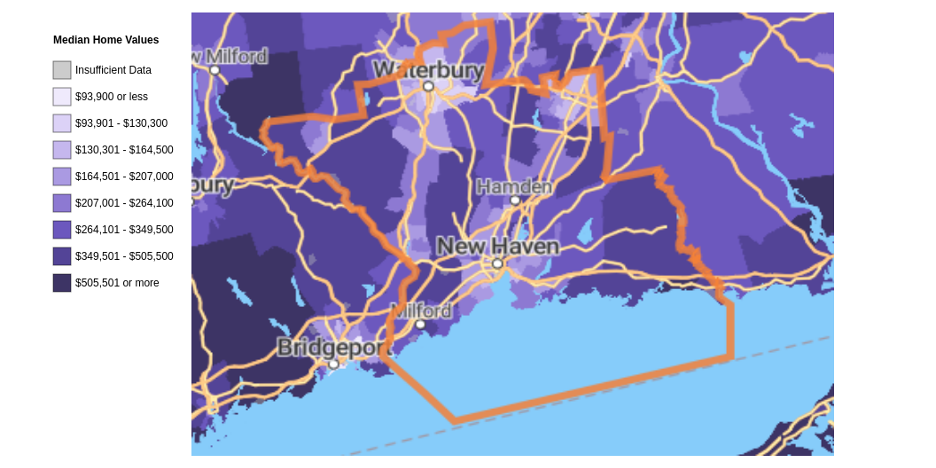 Median Home Values By Neighborhood: New Haven, CT (2020)